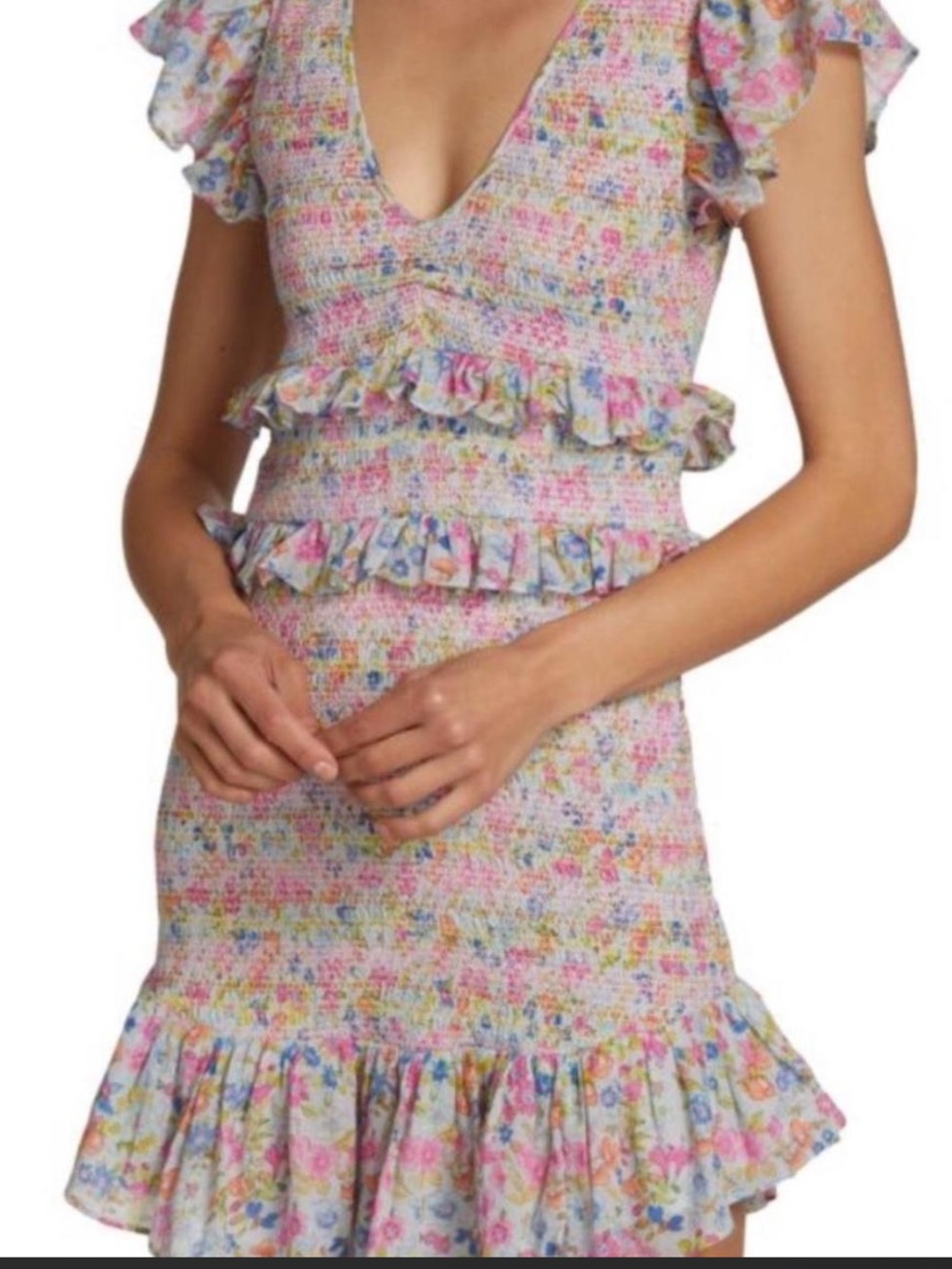 Glimmering Sea Sonora Floral Smocked
Dress